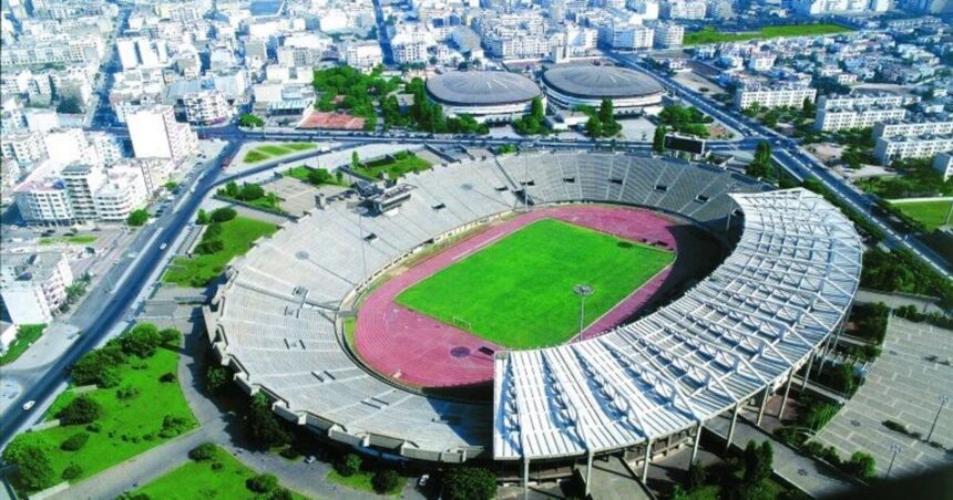 The 52,000 seats Mohamed V Stadium in Casablanca refurbished for $22 Million