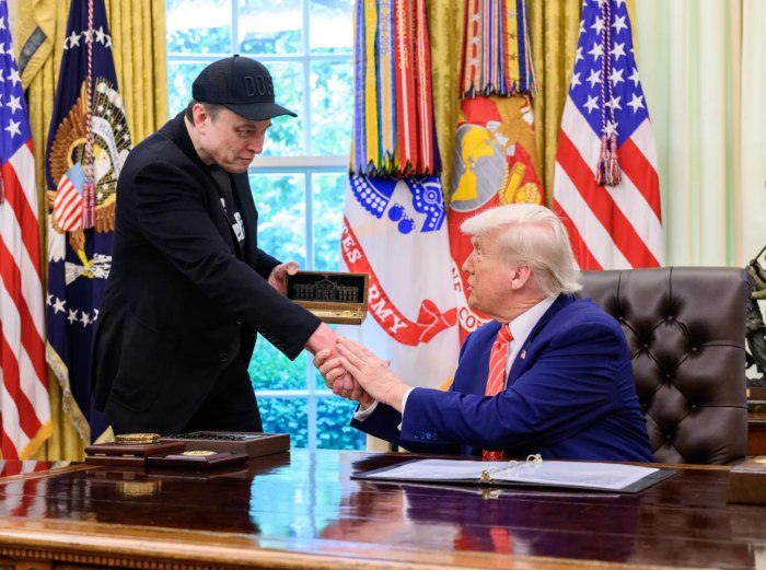 Elon Musk and President Trump