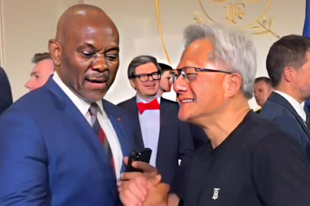 Tony Elumelu and Jensen Huang