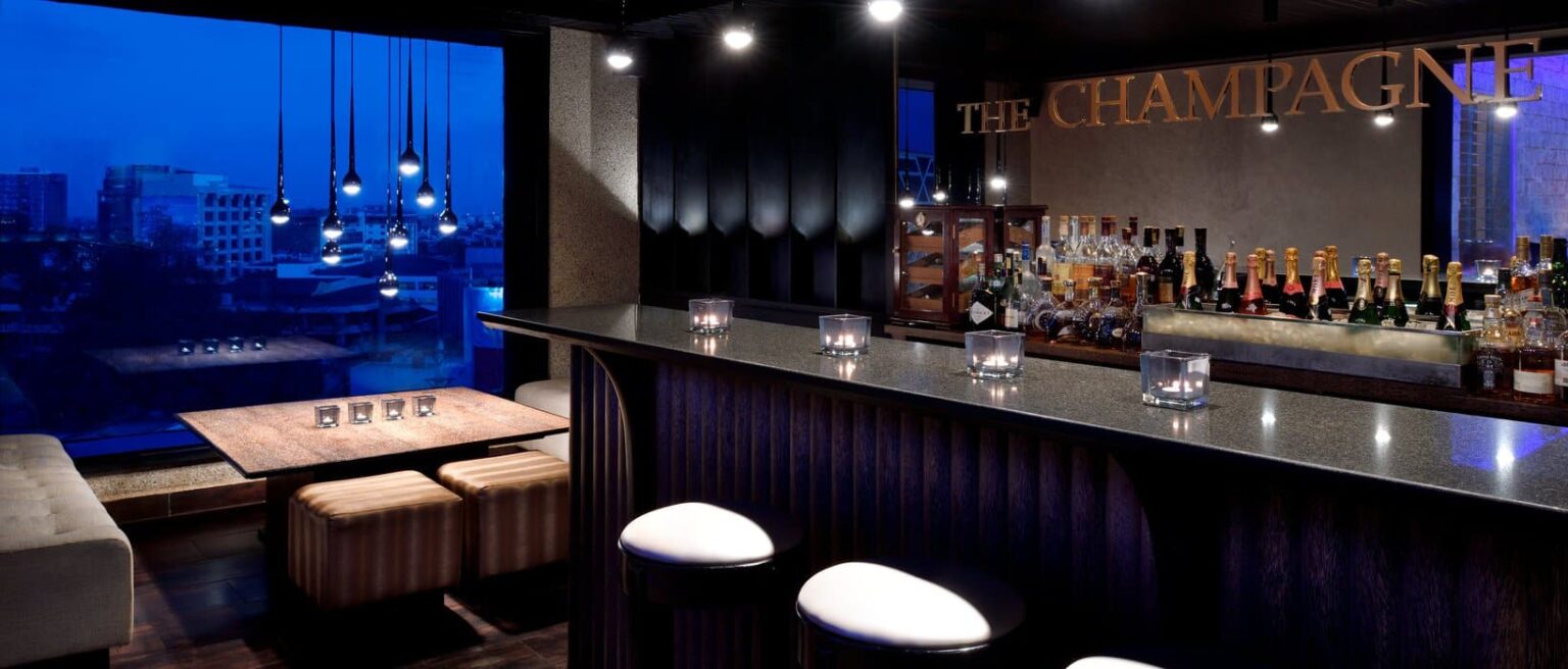 The champagne bar