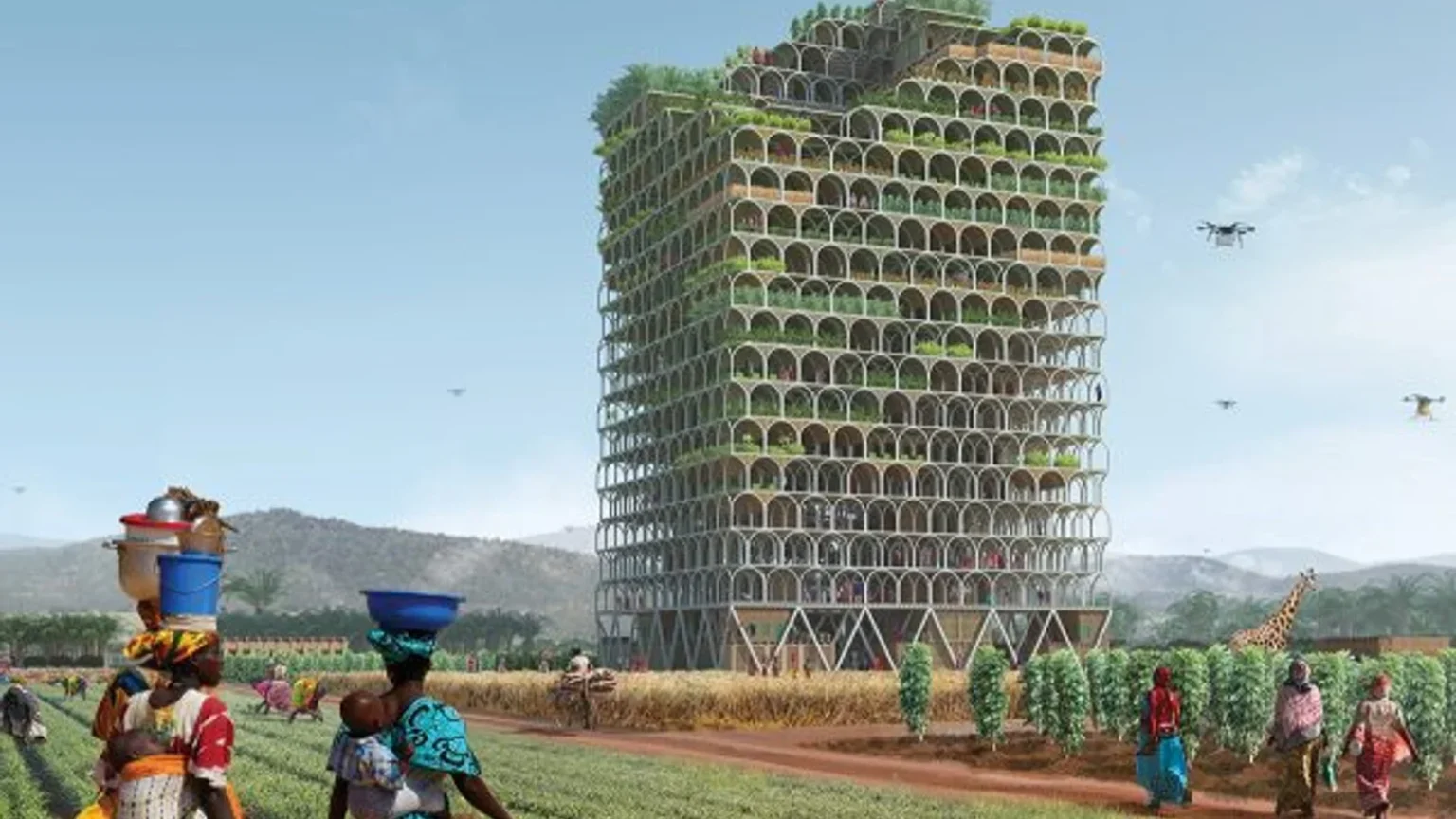 Vertical farm towers reshape African smallholder futures