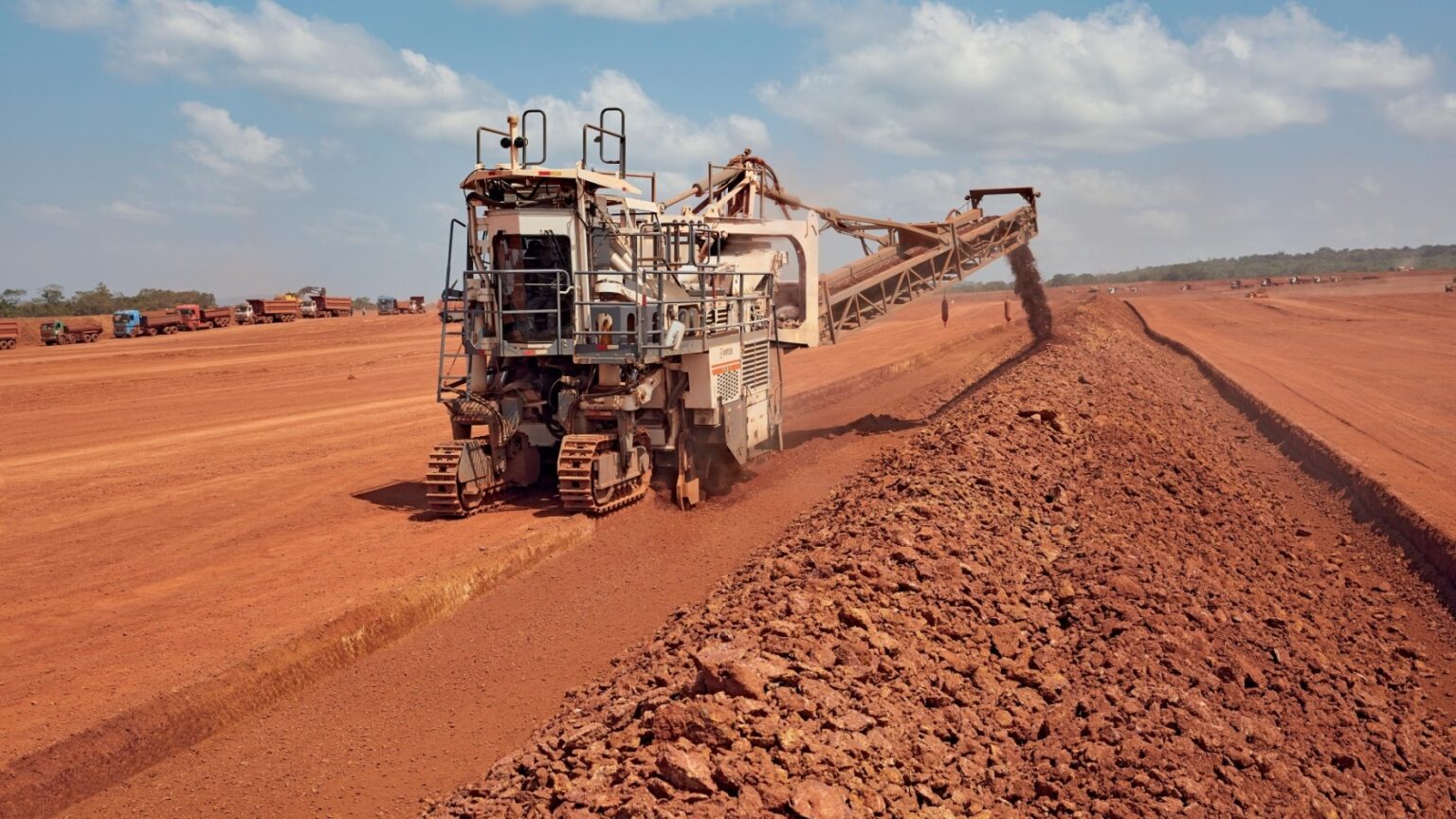 Bauxite mining in Guinea