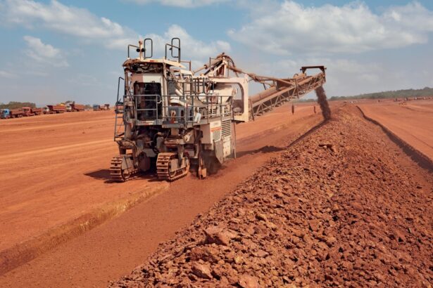 Bauxite mining in Guinea