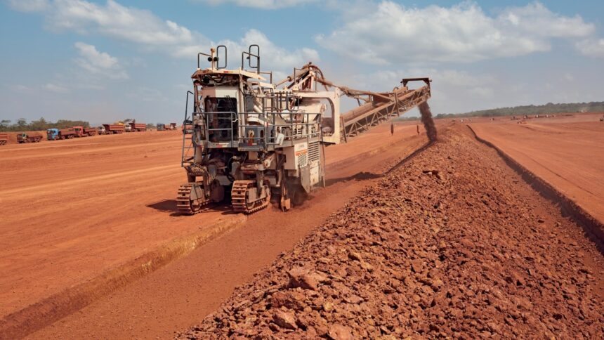 Bauxite mining in Guinea