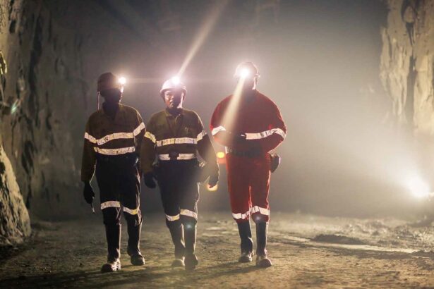 Barrick mining workers