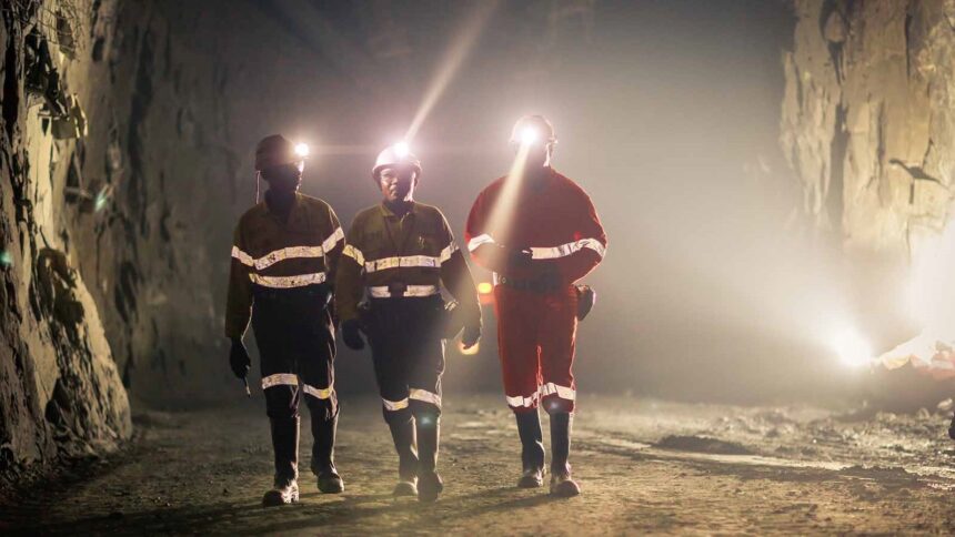Barrick mining workers