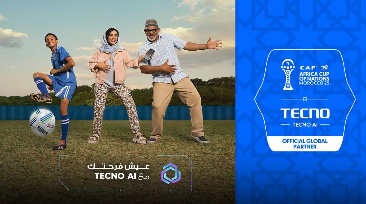 TECNO “Power Your Moment” campaign showcasing fan zones, pop-up stores, and AI-powered devices during AFCON 2025