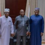 Burundi President, Evariste Ndayishimiye with Aliko Dangote & former Nigerian President Olusegun Obasanjo