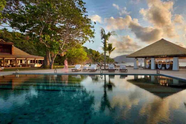 The resort has 30 private pool villas, ranging from one to four bedrooms