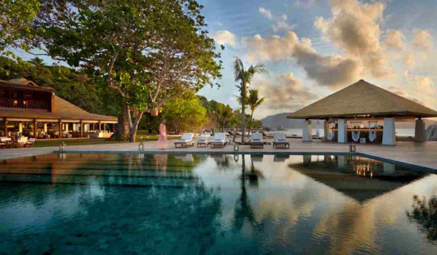 The resort has 30 private pool villas, ranging from one to four bedrooms
