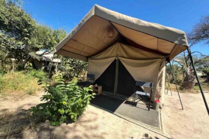 Mababe Tented Camp, exterior meru tent