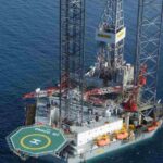 Valaris DS-12 drillship on the Mediterranean sea