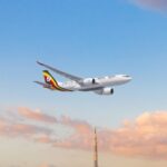 Uganda Airlines Boeing Dreamliner aircraft.