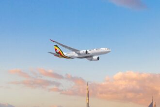 Uganda Airlines Boeing Dreamliner aircraft.