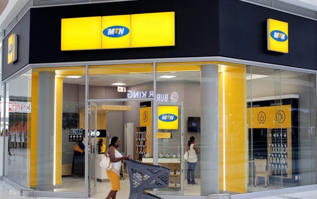 MTN service center in South Africa.