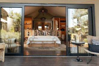 Nzovu Rundu offers luxury tents, family units and private plunge pools
