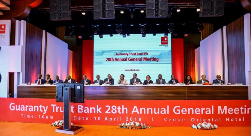GTCO’s 28th Annual General Meeting in Lagos, Nigeria.
