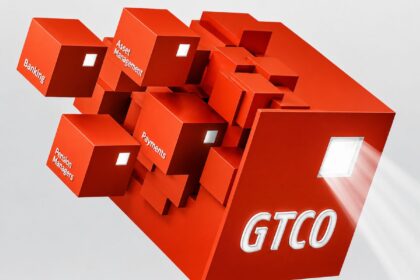 GTCO logo represented as a modular corporate structure highlighting its diversified financial services group.