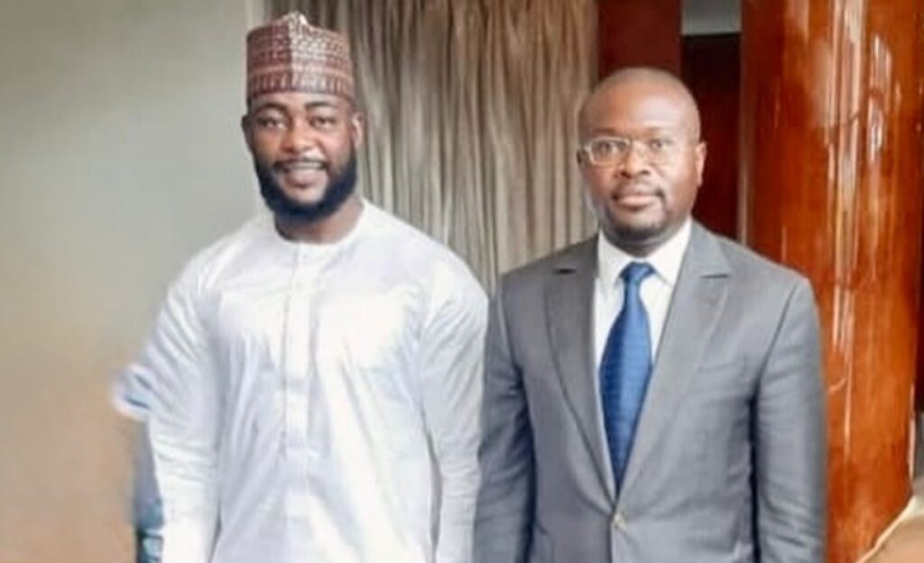 Jamil Abubakar with Benin President-elect Romuald Wadagni.