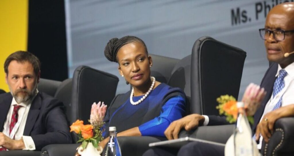 Nompumelelo Zikalala, CEO of Kumba Iron Ore, speaking at the 6th South African Investment Conference.