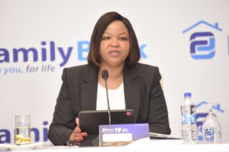 Family Bank CEO Nancy Njau at the 19th AGM