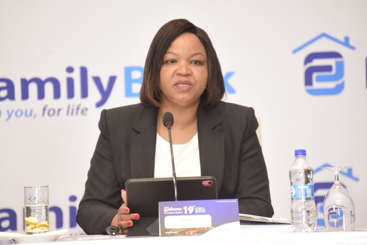 Family Bank CEO Nancy Njau at the 19th AGM