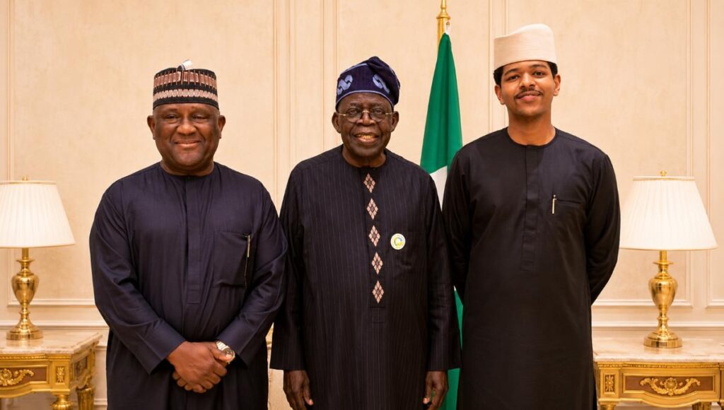 Abdul Samad Rabiu, President Bola Ahmed Tinubu, and Khalifa Rabiu.