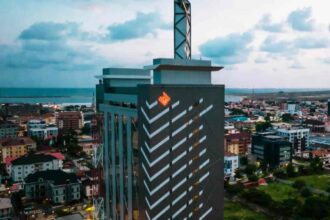 Access Bank headquarters in Lagos, corporate headquarters of Access Holdings Plc.