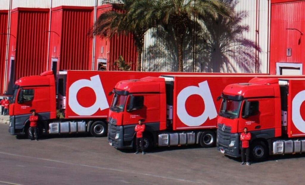 Aramex logistics fleet vehicles used for global delivery and supply chain operations.