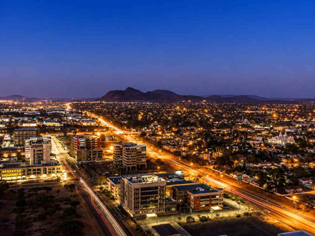 Botswana's capital city.