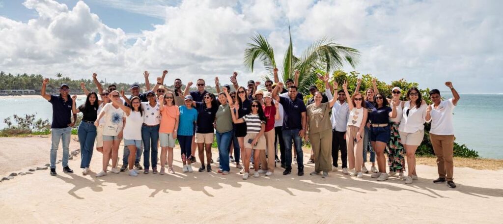 CIEL Group corporate team participates in sustainability engagement day at Long Beach Resort, reflecting ESG and workplace culture initiatives.