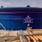 Dangote Refinery gasoline storage tank with 60 million liters capacity under Dangote Industries Limited operations in Nigeria.