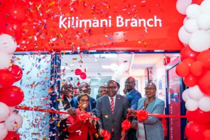 DTB executives during the opening of the DTB Kilimani branch in Nairobi.