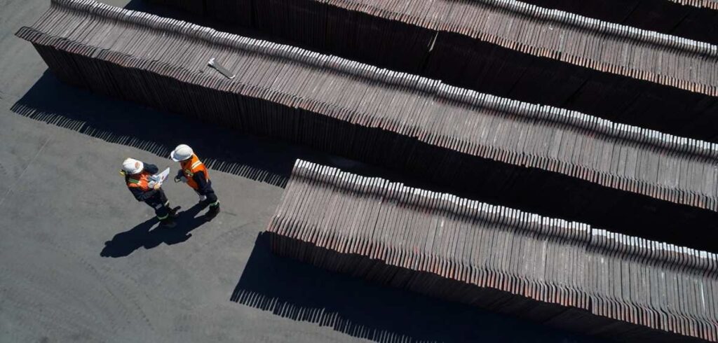 Glencore copper and metal production facility supporting global mining and industrial supply chains.