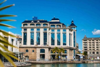 IBL Group headquarters at Caudan Waterfront in Port Louis, Mauritius, home to the Mauritian conglomerate.
