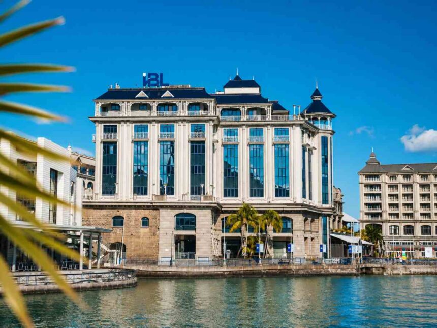 IBL Group headquarters at Caudan Waterfront in Port Louis, Mauritius, home to the Mauritian conglomerate.