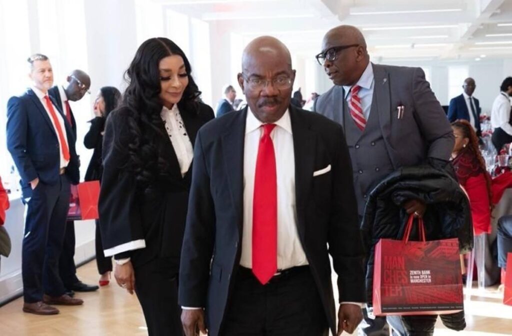 Jim Ovia during Zenith Bank Manchester branch commissioning.