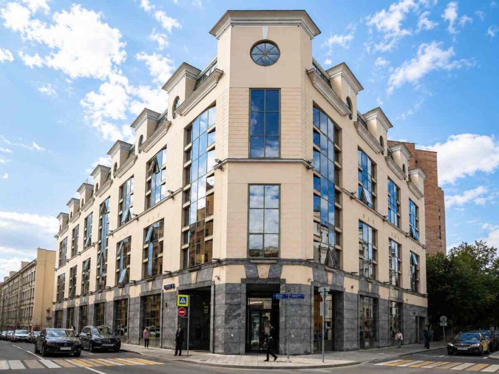 SPIMEX headquarters in Moscow, Russia, where grain exchange cooperation with Egypt supports plans for a joint commodity trading platform.