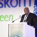 Eskom Group CEO Dan Marokane speaking at Eskom launch event.