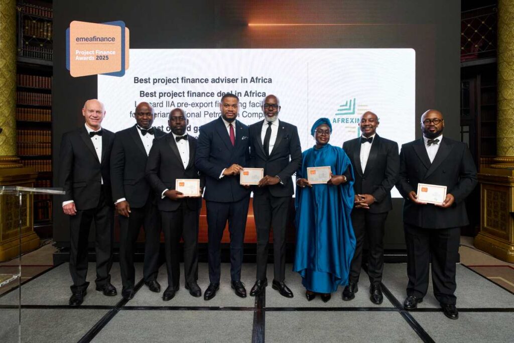 L-R: Nnamdi Azubuike, AVP, Corporate Finance & Commercial Operations, and Pascal Eva, VP, Finance, Heirs Energies, at the EMEA Finance Project Finance Awards 2026 in London, where the company’s landmark US$750 million financing transaction was recognised as Best Oil & Gas Deal of the Year.