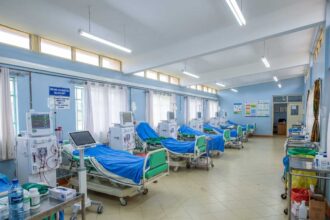 Ultra-modern hospital in Kenya showcasing advanced medical facilities and contemporary architecture.