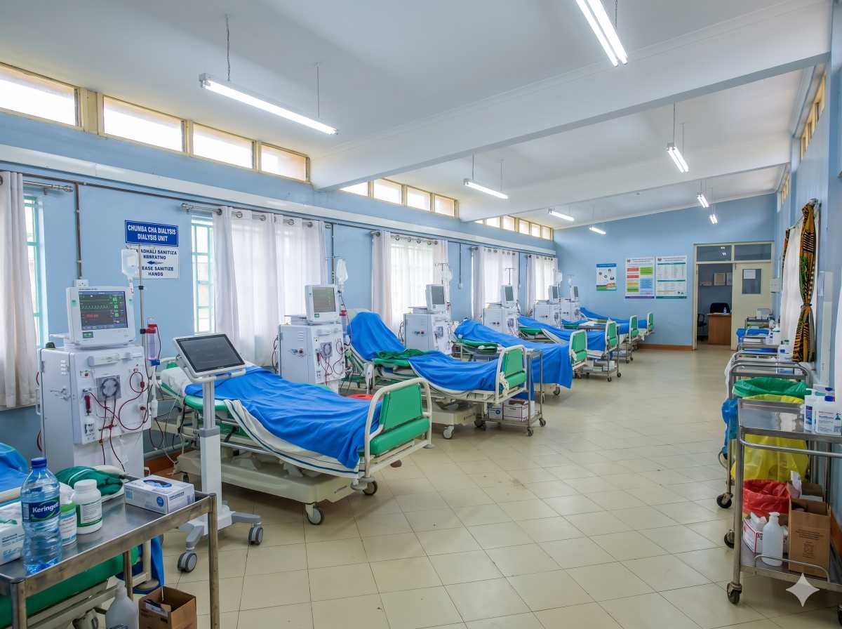 Ultra-modern hospital in Kenya showcasing advanced medical facilities and contemporary architecture.