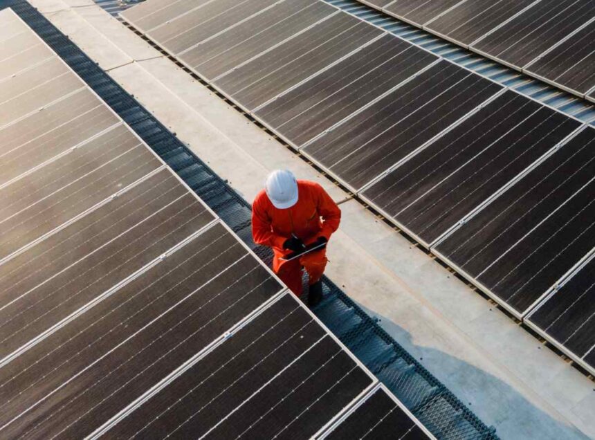 Solar panels managed by Sila Atlantik.