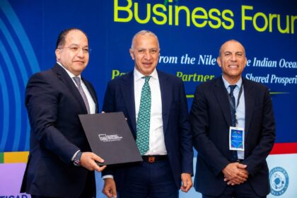 President Abdel Fattah El-Sisi, Ahmed Elsewedy, and H.E. President Samia Suluhu Hassan.