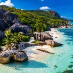 Seychelles tropical beach