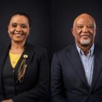 South African business leaders Noluthando Gosa and Mcebisi Jonas