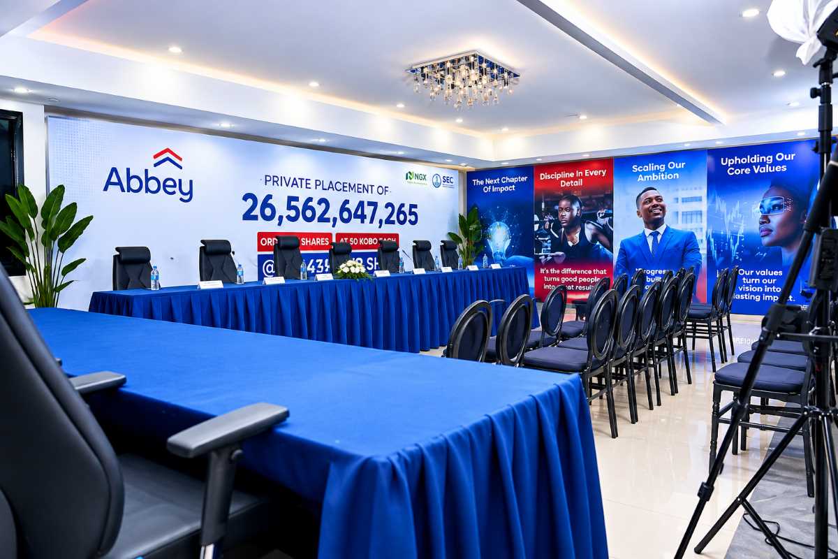 Abbey Bank private placement