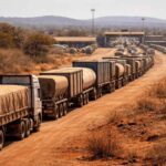 Chirundu border between Zimbabwe and Zambia.