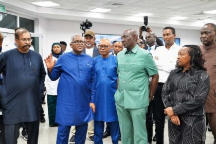 Kenyan President Ruto at Dangote refinery, Lagos.