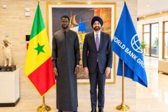 World Bank President Ajay Banga and Senegalese President Bassirou Diomaye Faye
